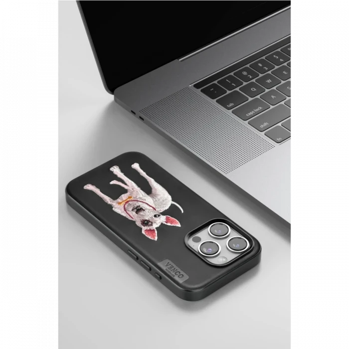 Venco Apple iPhone 14 Pro Max Perma Desenli Kapak - Siyah