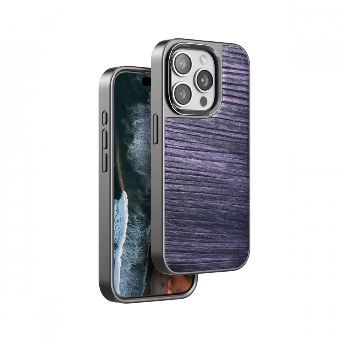 Venco Apple iPhone 14 Pro Max Wave Kapak - Derin Mor
