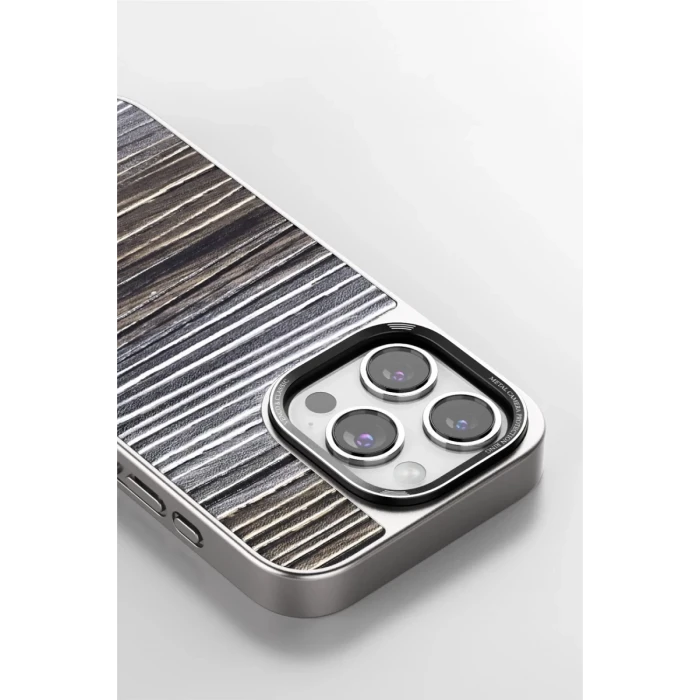Venco Apple iPhone 15 Pro Wave Kapak - Derin Mor