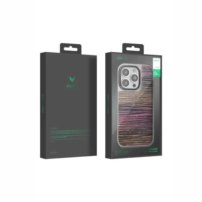 Venco Apple iPhone 15 Pro Wave Kapak - Pembe