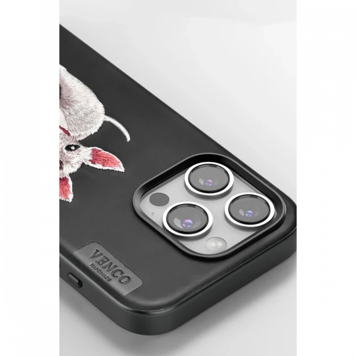 Venco Apple iPhone 16 Perma Desenli Kapak - Siyah