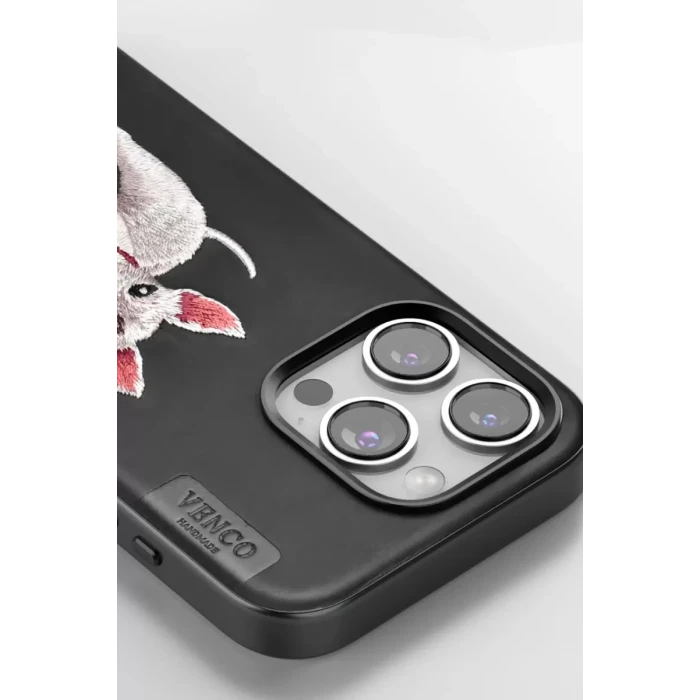 Venco Apple iPhone 16 Perma Desenli Kapak - Siyah
