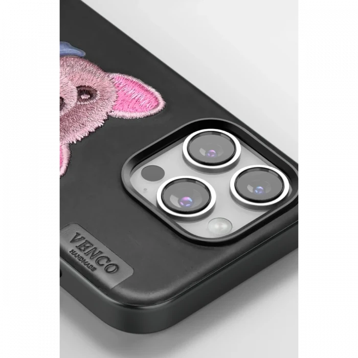 Venco Apple iPhone 16 Pro Max Cute Desenli Kapak - Siyah