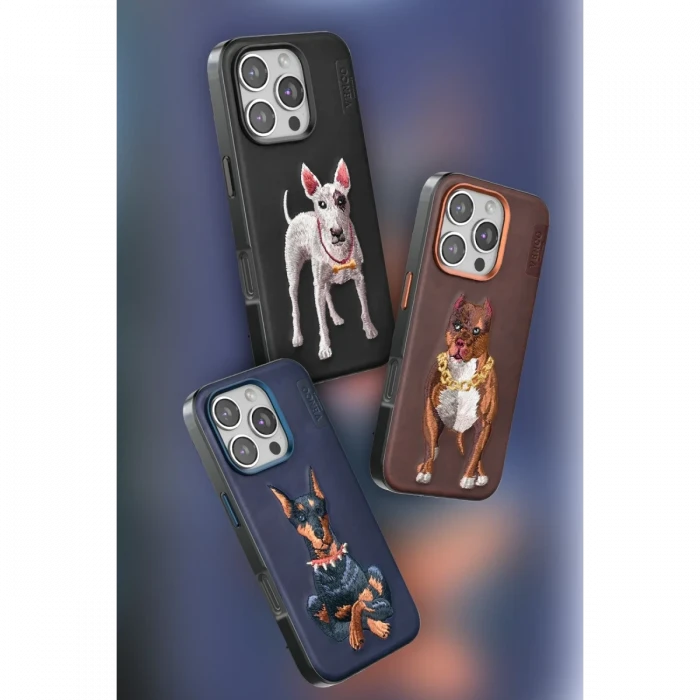 Venco Apple iPhone 16 Pro Max Perma Desenli Kapak - Siyah