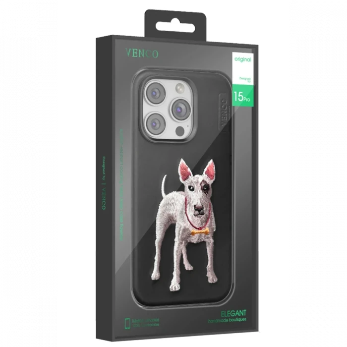 Venco Apple iPhone 16 Pro Max Perma Desenli Kapak - Siyah