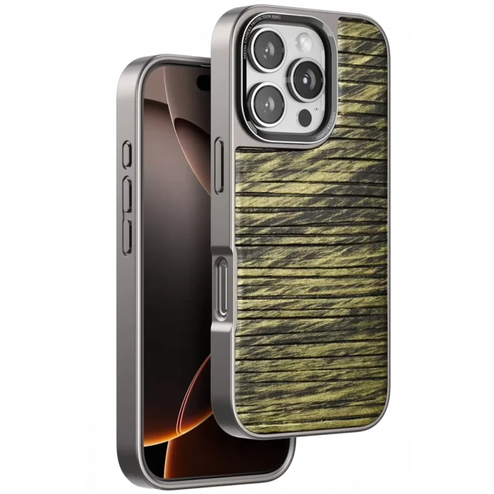 Venco Apple iPhone 16 Pro Max Wave Kapak - Koyu Kahve