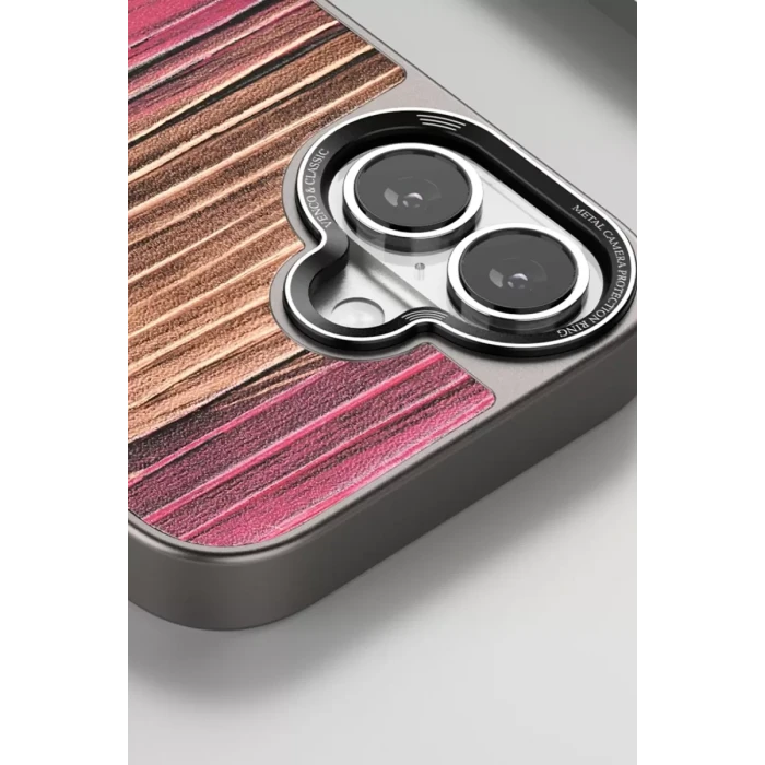 Venco Apple iPhone 16 Pro Max Wave Kapak - Koyu Kahve
