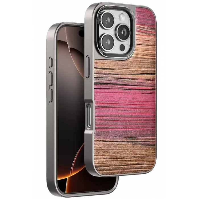 Venco Apple iPhone 16 Pro Max Wave Kapak - Pembe