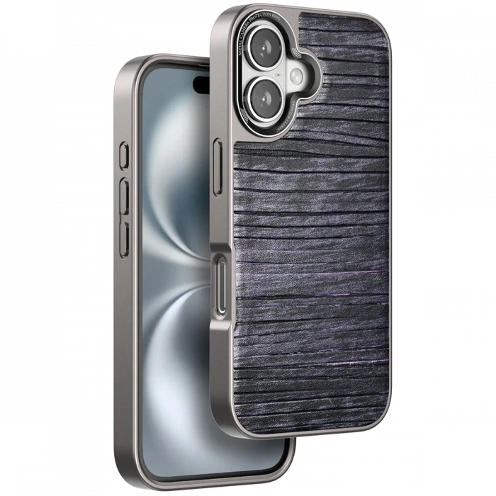 Venco Apple iPhone 16 Wave Kapak - Derin Mor