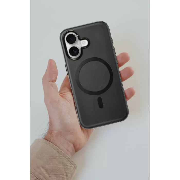 Venco Apple iPhone 16 Puskas Magsafe Kapak - Açık Kahve