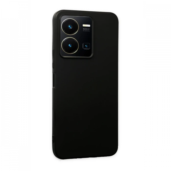 Vivo Y35 Kılıf First Silikon - Siyah