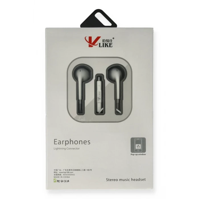 Vlike VK i7 Lightning Bluetooth Kablolu Kulaklık