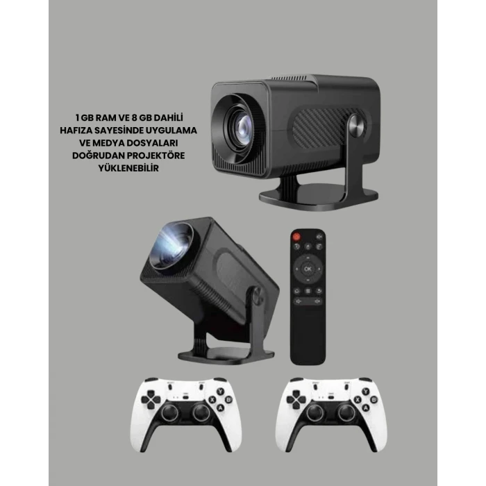 WiFi6 ve Bluetooth 5.4 Destekli LED Projektör - HCS350pro Yeni Nesil