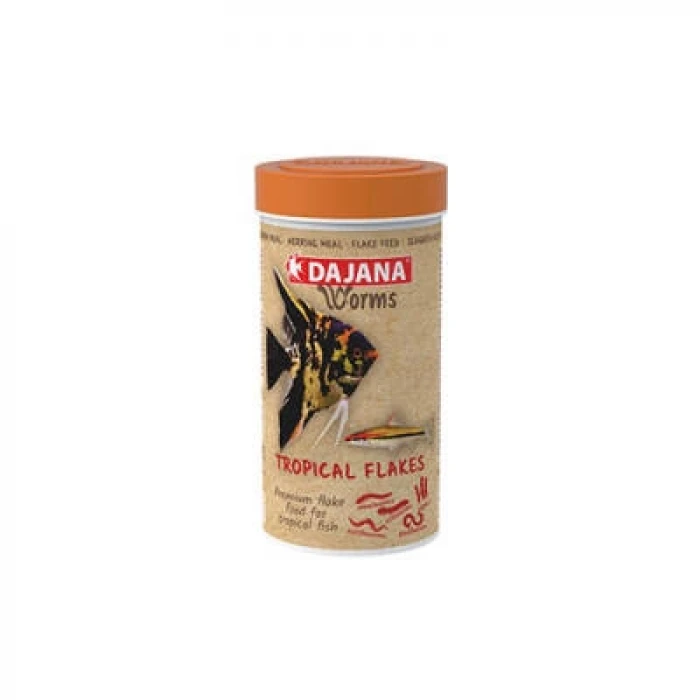 Worms Tropical Flakes Akvaryum Balık Yemi 250 Ml 45 Gr