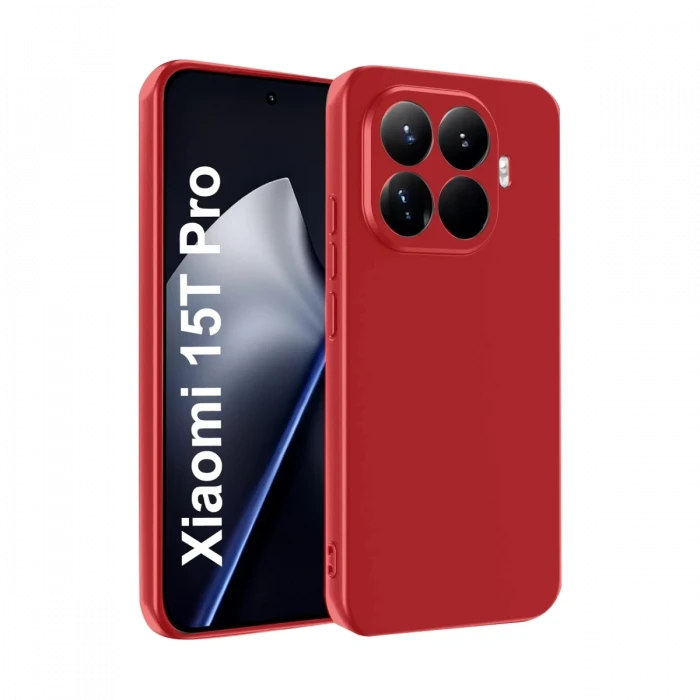 Xiaomi Mi 15T Pro First Silikon - Kırmızı