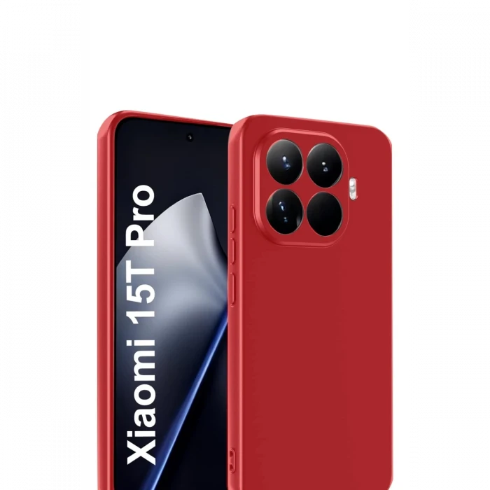 Xiaomi Mi 15T Pro First Silikon - Kırmızı