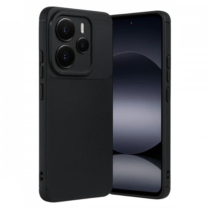 Xiaomi Note 14 5G Auto Focus Karbon Kapak - Siyah