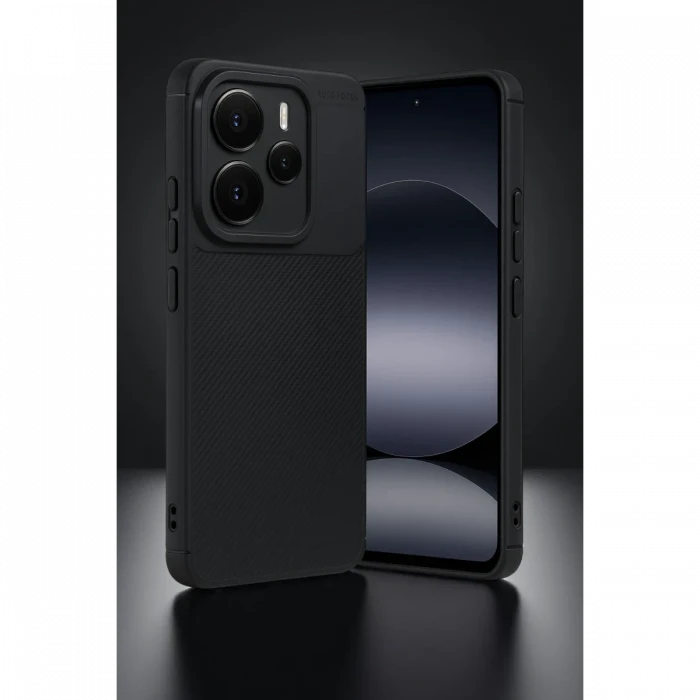 Xiaomi Note 14 5G Auto Focus Karbon Kapak - Siyah