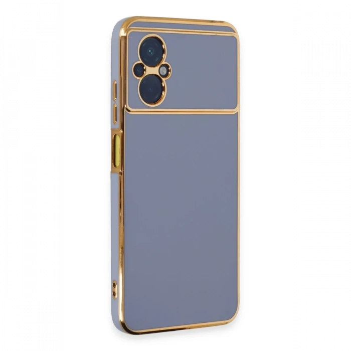 Xiaomi Poco M5 Kılıf Volet Silikon - Mavi