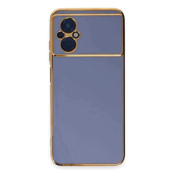 Xiaomi Poco M5 Kılıf Volet Silikon - Mavi
