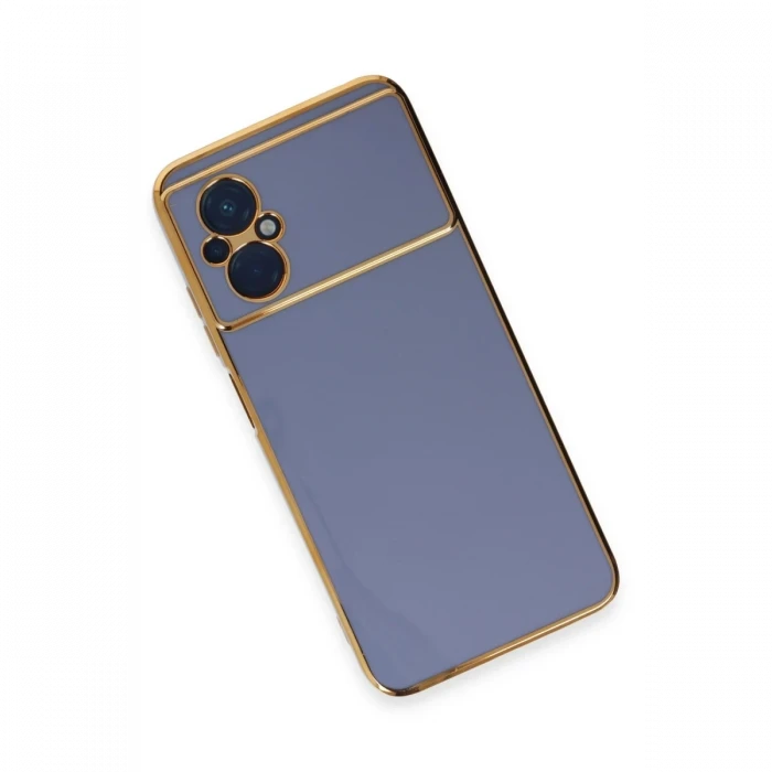 Xiaomi Poco M5 Kılıf Volet Silikon - Mavi