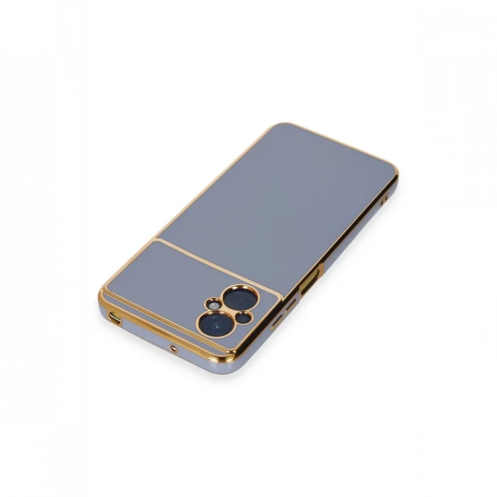 Xiaomi Poco M5 Kılıf Volet Silikon - Mavi