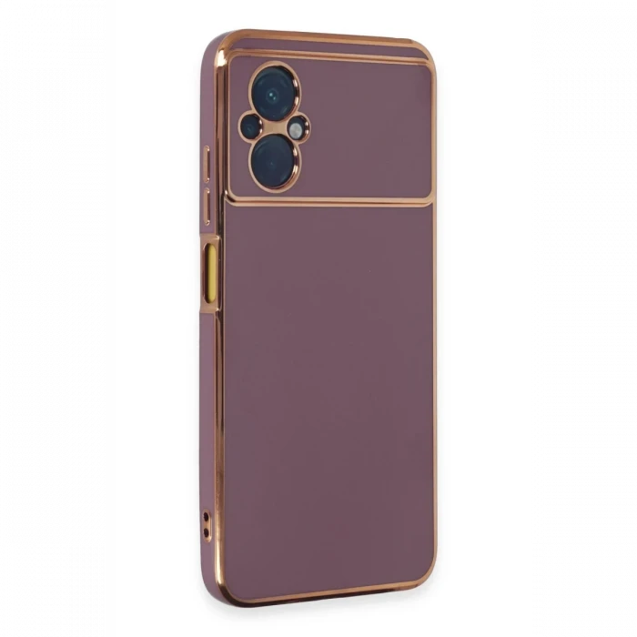 Xiaomi Poco M5 Kılıf Volet Silikon - Mor