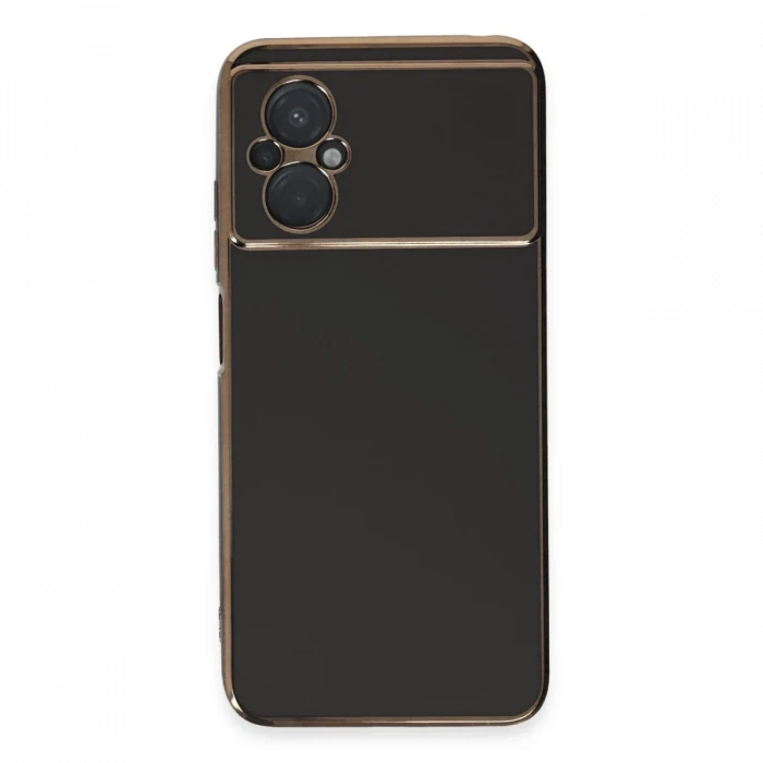 Xiaomi Poco M5 Kılıf Volet Silikon - Siyah