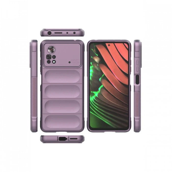 Xiaomi Poco X4 Pro 5G Kılıf Optimum Silikon - Mor