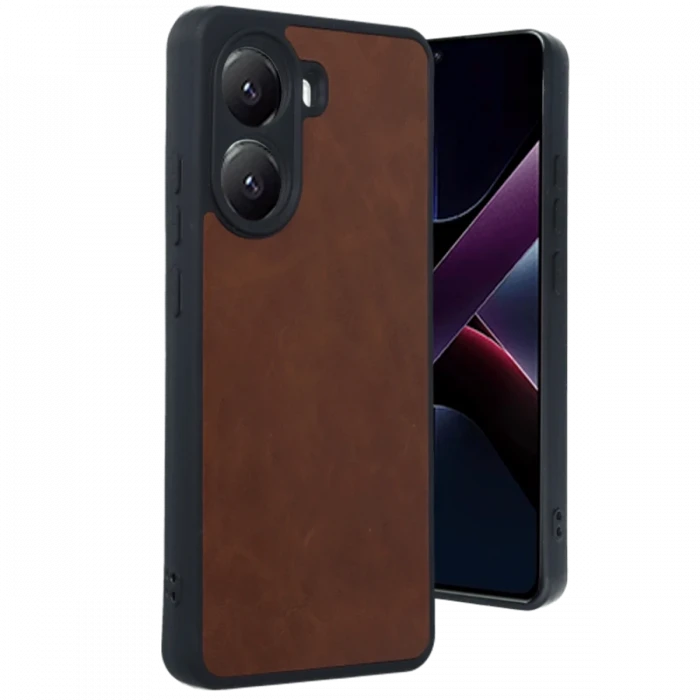 Xiaomi Poco X7 Pro Kılıf Aras Deri Kapak - Taba
