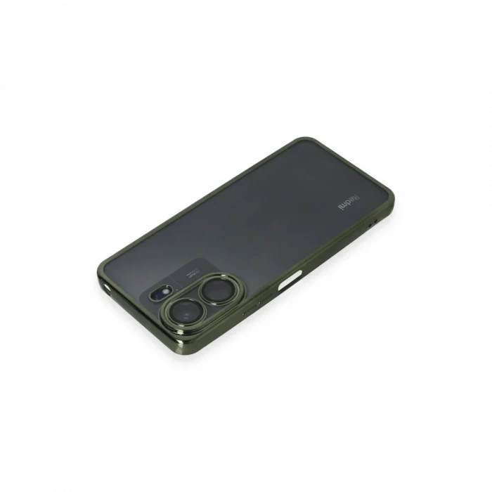 Xiaomi Redmi 13C Kılıf Razer Lensli Silikon - Yeşil