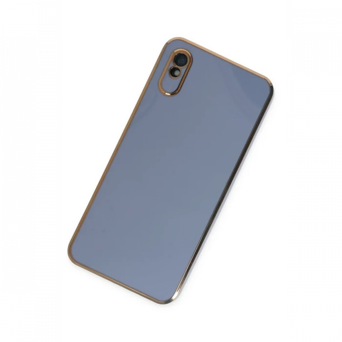 Xiaomi Redmi 9A Kılıf Volet Silikon - Mavi