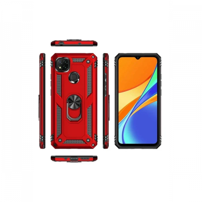 Xiaomi Redmi 9C Kılıf Sofya Yüzüklü Silikon Kapak - Gold
