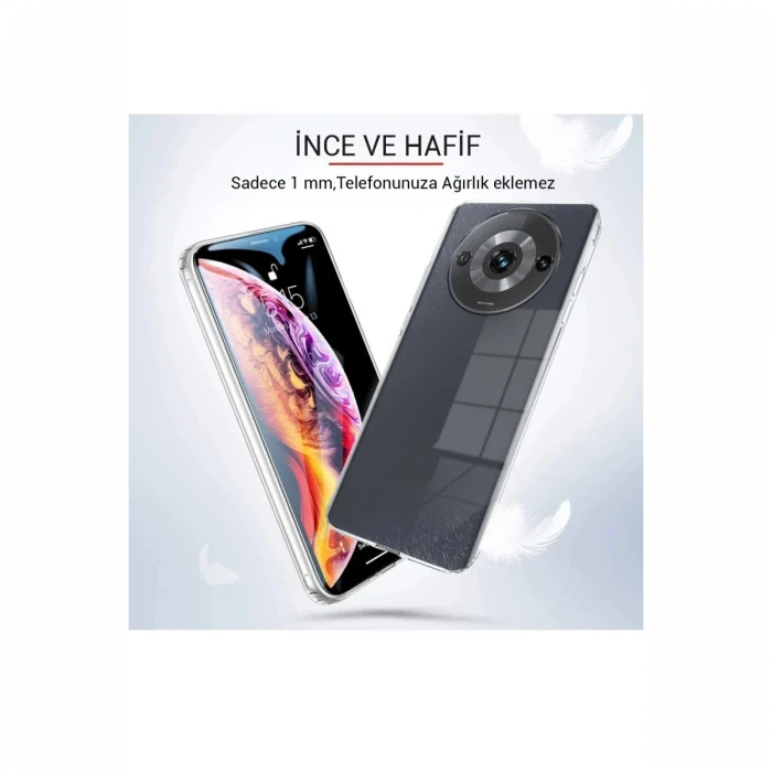 Xiaomi Redmi A3 4G Kılıf Lüx Şeffaf Silikon