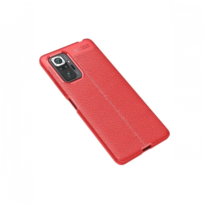 Xiaomi Redmi Note 10 Pro Kılıf Auto Focus Kapak - Kırmızı