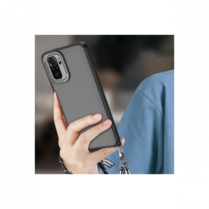 Xiaomi Redmi Note 10 Pro Kılıf Elegant Kapak - Pudra