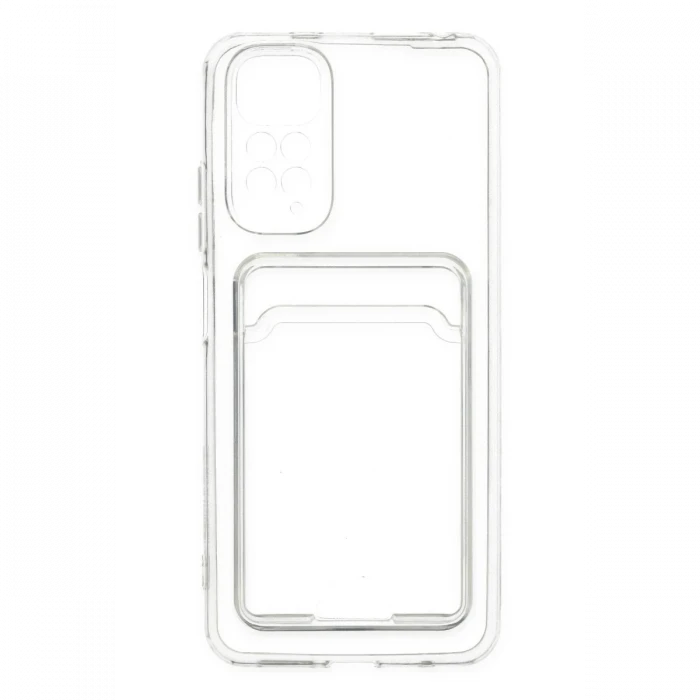 Xiaomi Redmi Note 11 Kılıf Kart Şeffaf Silikon - Şeffaf