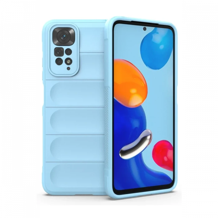 Xiaomi Redmi Note 11 Kılıf Optimum Silikon - Sky Blue