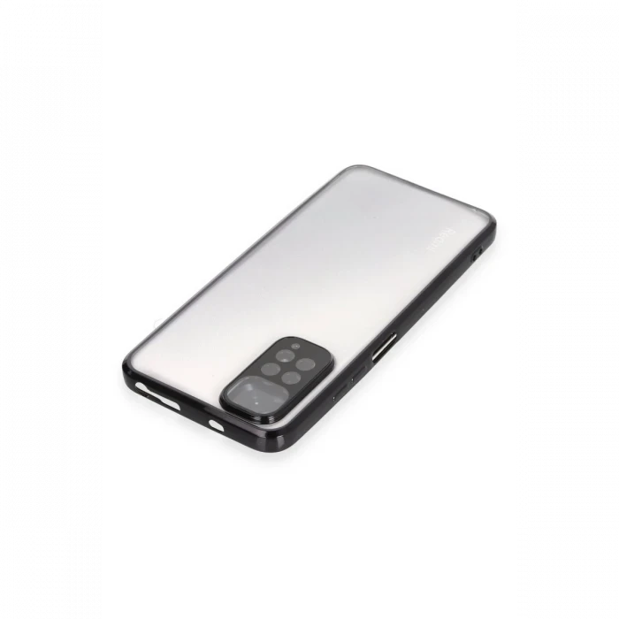Xiaomi Redmi Note 11 Kılıf Razer Lensli Silikon - Siyah