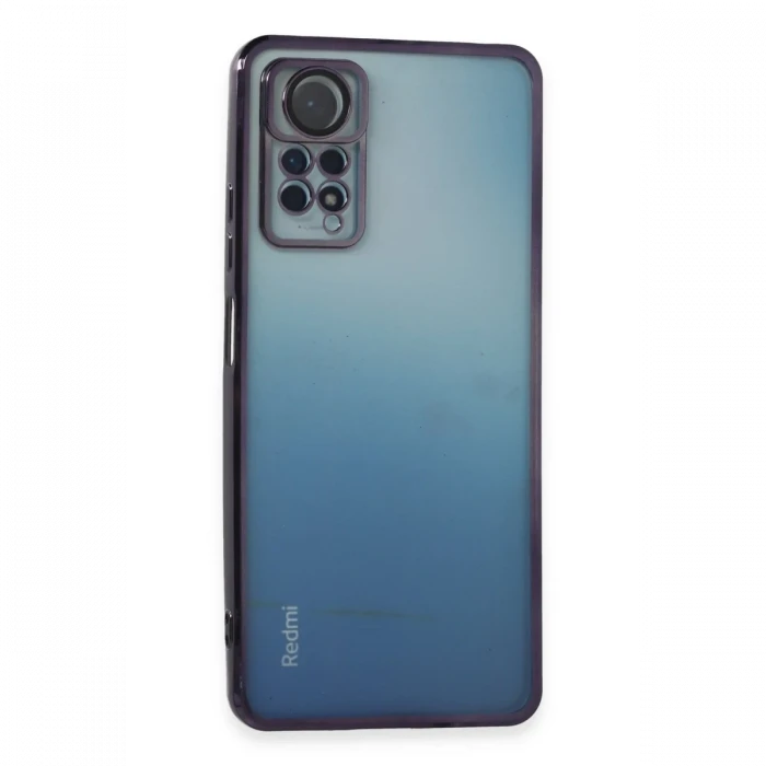 Xiaomi Redmi Note 11 Pro Kılıf Razer Lensli Silikon - Mor