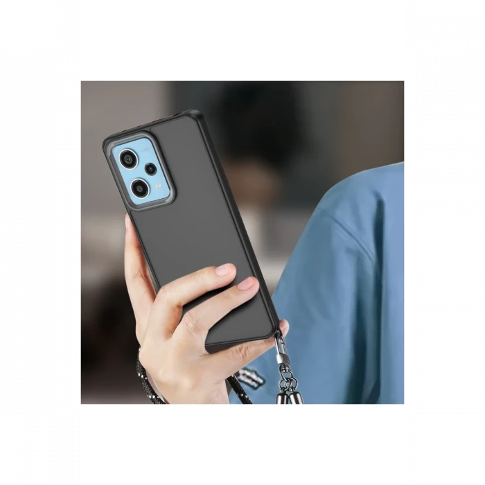 Xiaomi Redmi Note 12 4G Kılıf Elegant Kapak - Siyah