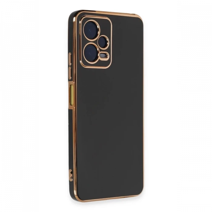 Xiaomi Redmi Note 12 Pro 5G Kılıf Volet Silikon - Siyah
