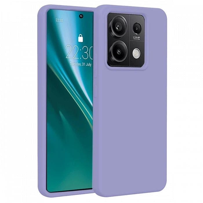 Xiaomi Redmi Note 13 4G Kılıf First Silikon - Lila