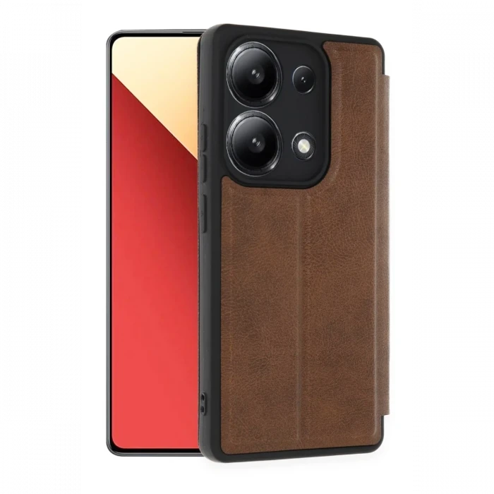 Xiaomi Redmi Note 13 4G Kılıf Flip Cover - Taba