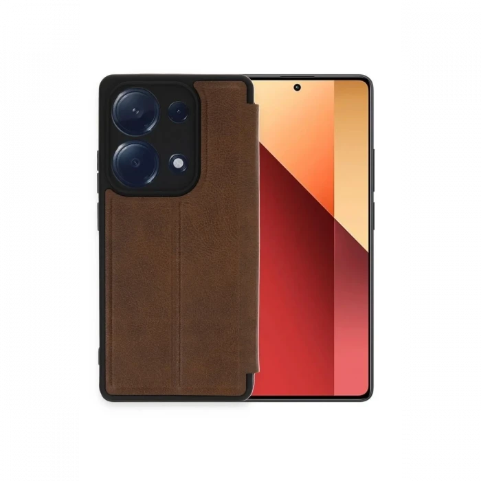 Xiaomi Redmi Note 13 Pro 4G Kılıf Flip Cover - Taba