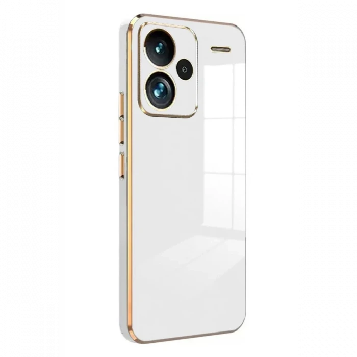 Xiaomi Redmi Note 13 Pro Plus Kılıf Volet Silikon - Beyaz