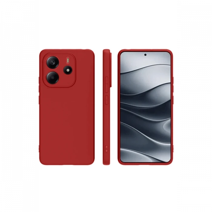 Xiaomi Redmi Note 14 4G Kılıf First Silikon - Kırmızı
