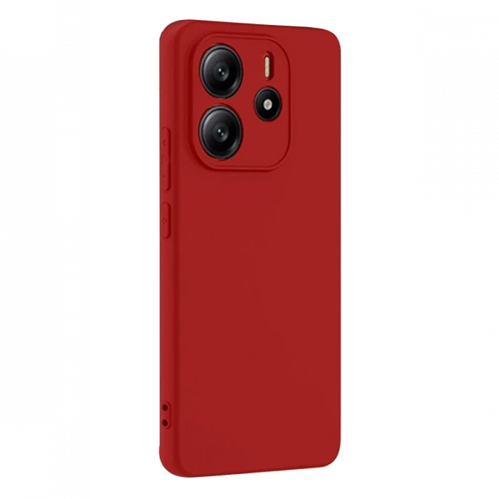 Xiaomi Redmi Note 14 4G Kılıf First Silikon - Kırmızı