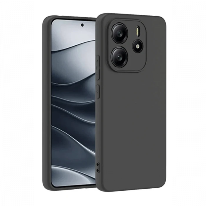 Xiaomi Redmi Note 14 4G Kılıf First Silikon - Siyah