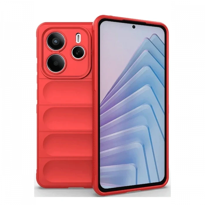 Xiaomi Redmi Note 14 4G Kılıf Optimum Silikon - Kırmızı